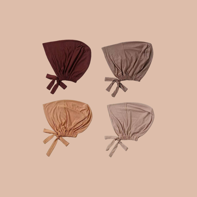 Adjustable Hijab Cap - Pack of Four - Mawdeest