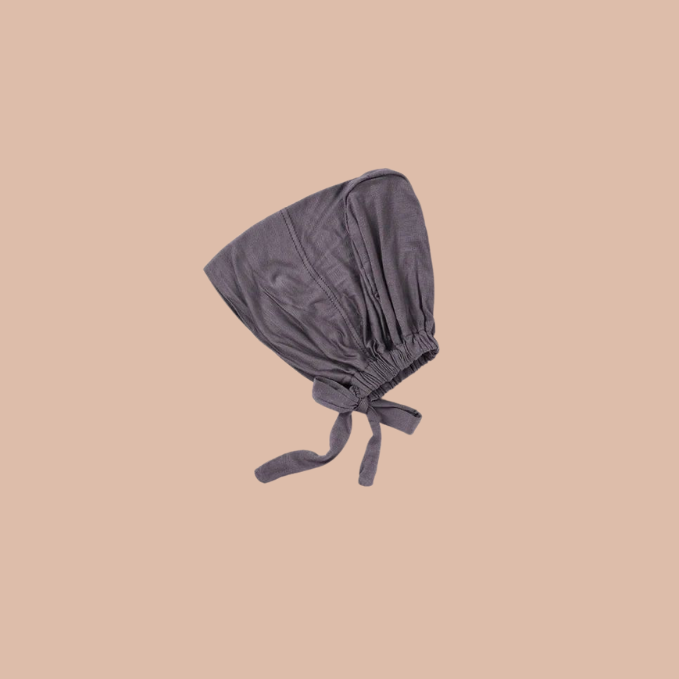 Adjustable Hijab Cap - Dark Grey - Mawdeest