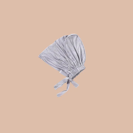 Mawdeest - Chiffon Matching Hijab Undercap Set - Nude Grey