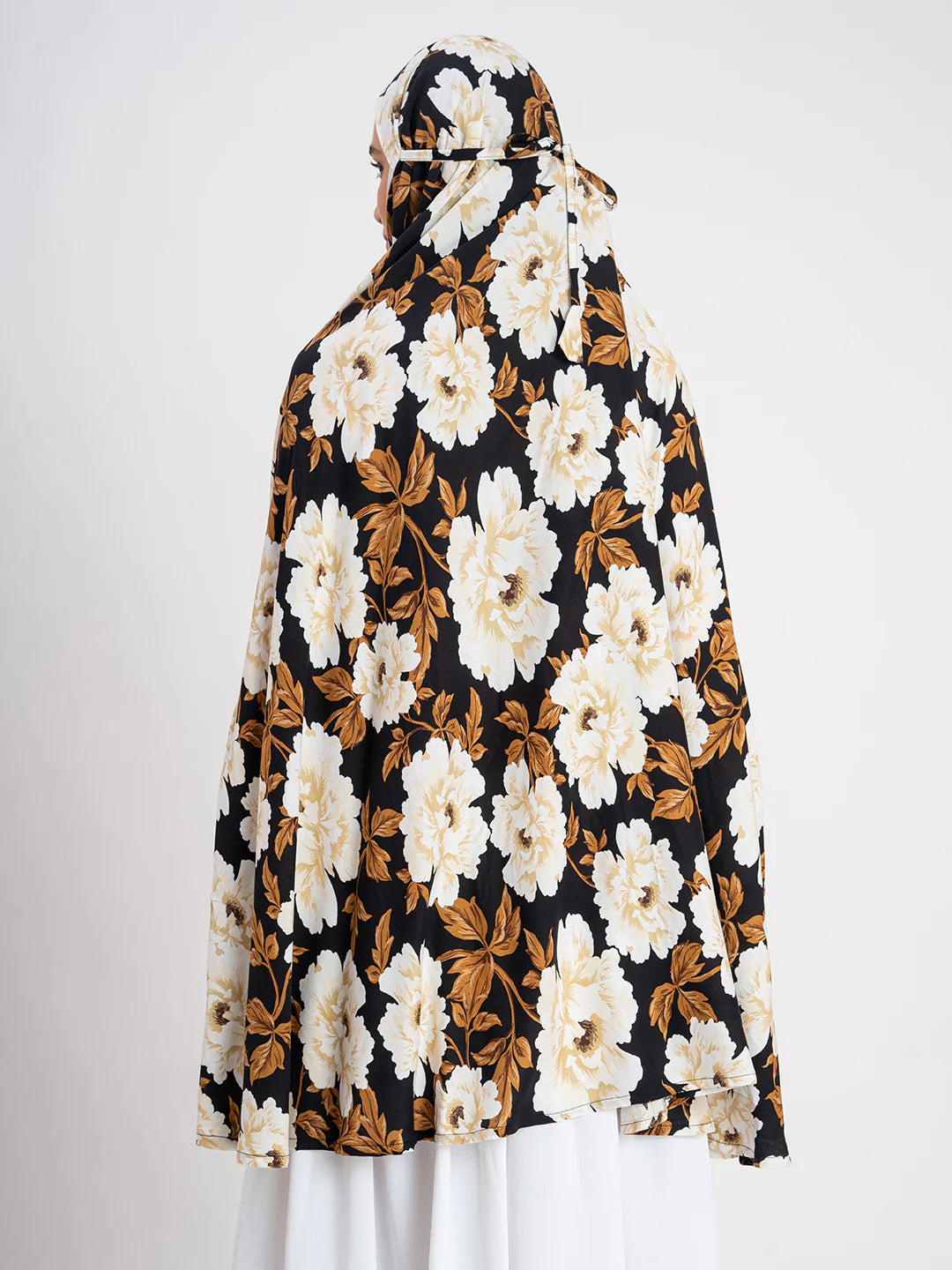 Floral Printed Long Sleeves Namaz Dupatta