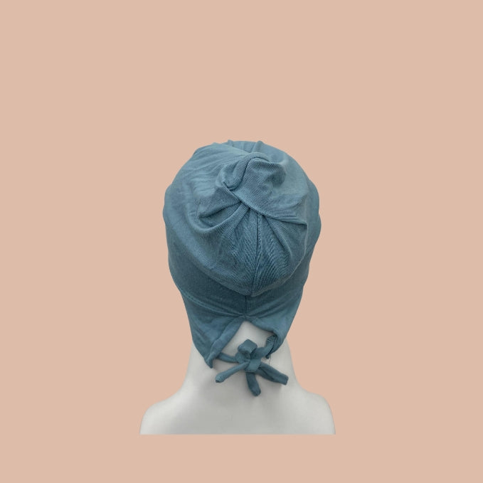 Tie Back Hijab Cap - Blue