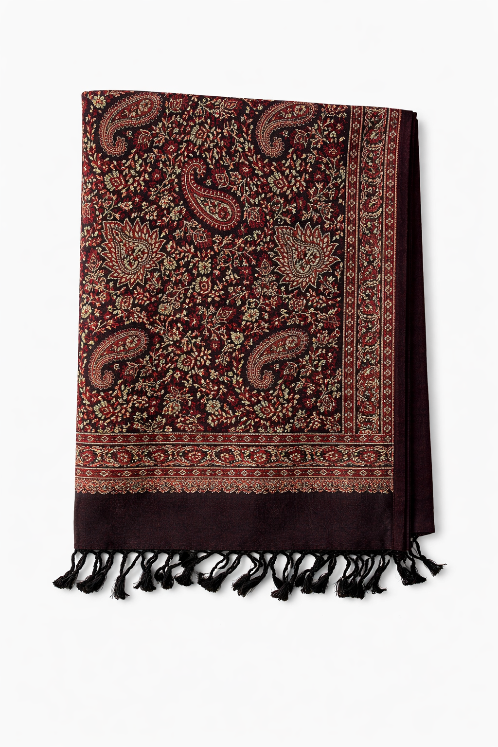 Black Multicolour Pashmina Hijab