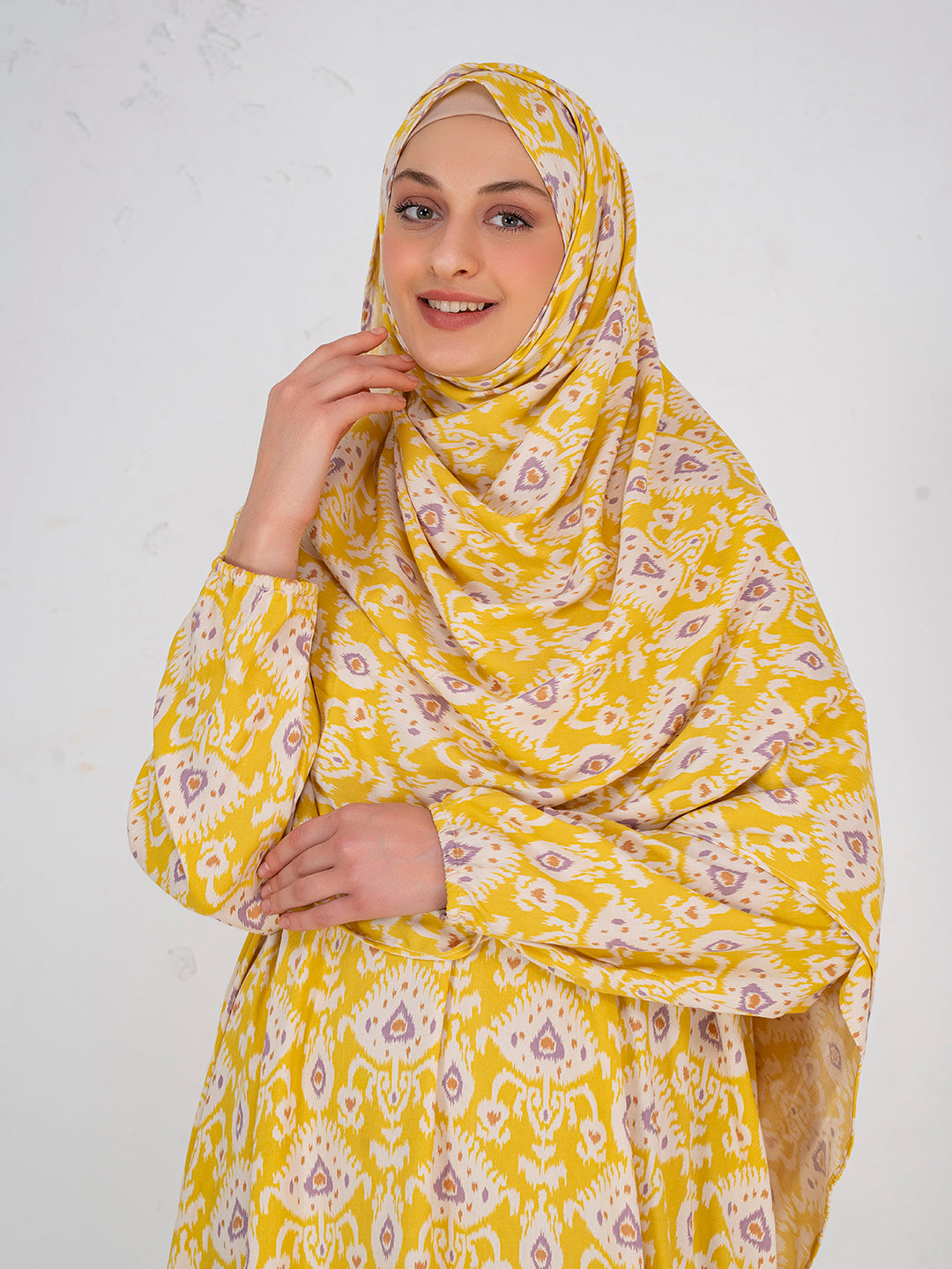 Yellow Whispering Blooms Prayer Gown