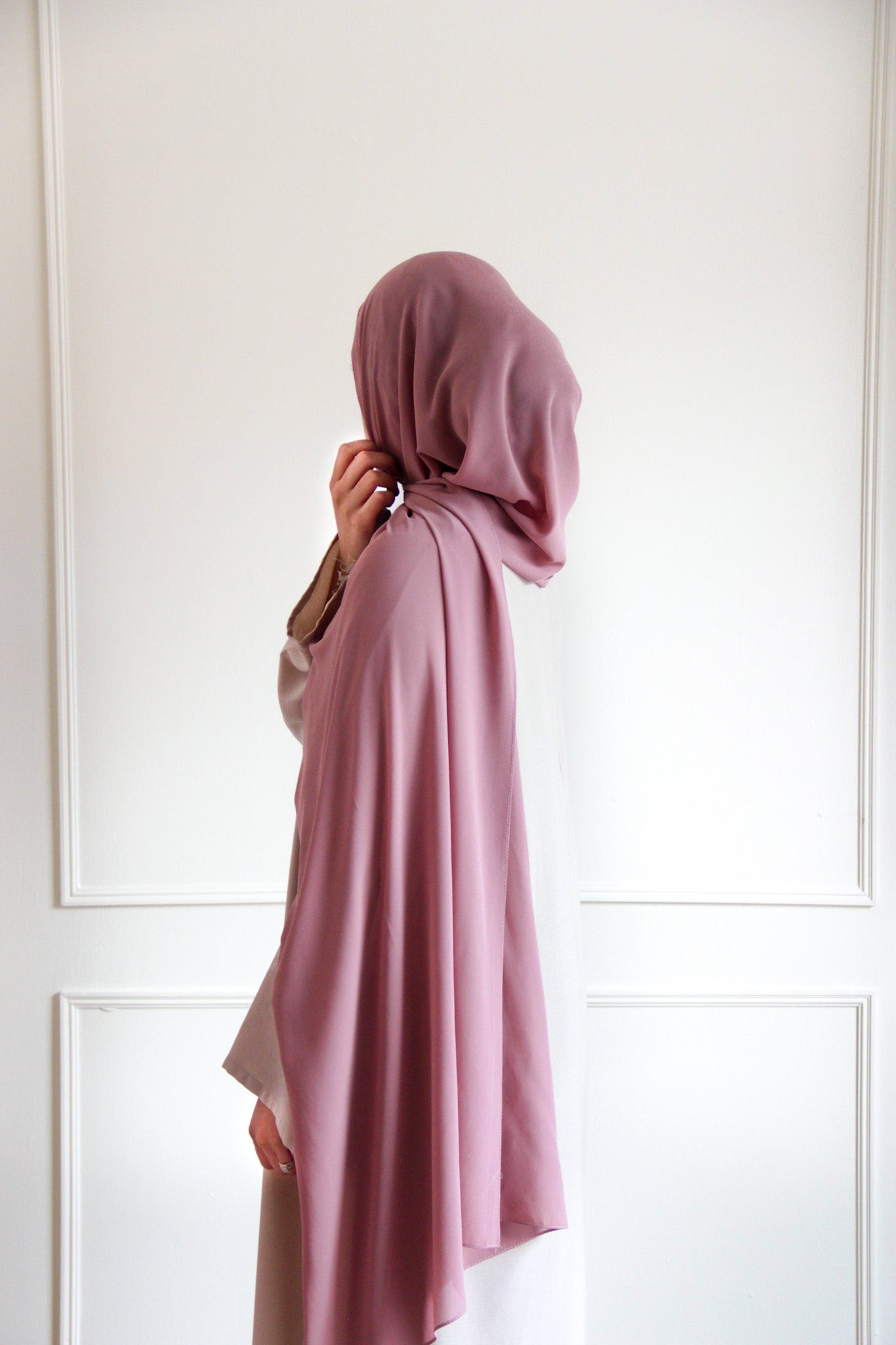 Premium Chiffon Hijab - Dusty Purple