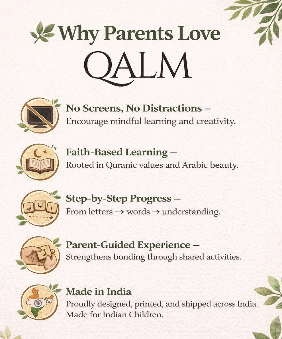 4-in-1 Arabic Calligraphy Kit for Kids | Arabic Alphabet Tracing, Handwriting Workbook & Practice Set - Free Calligraphy Pen