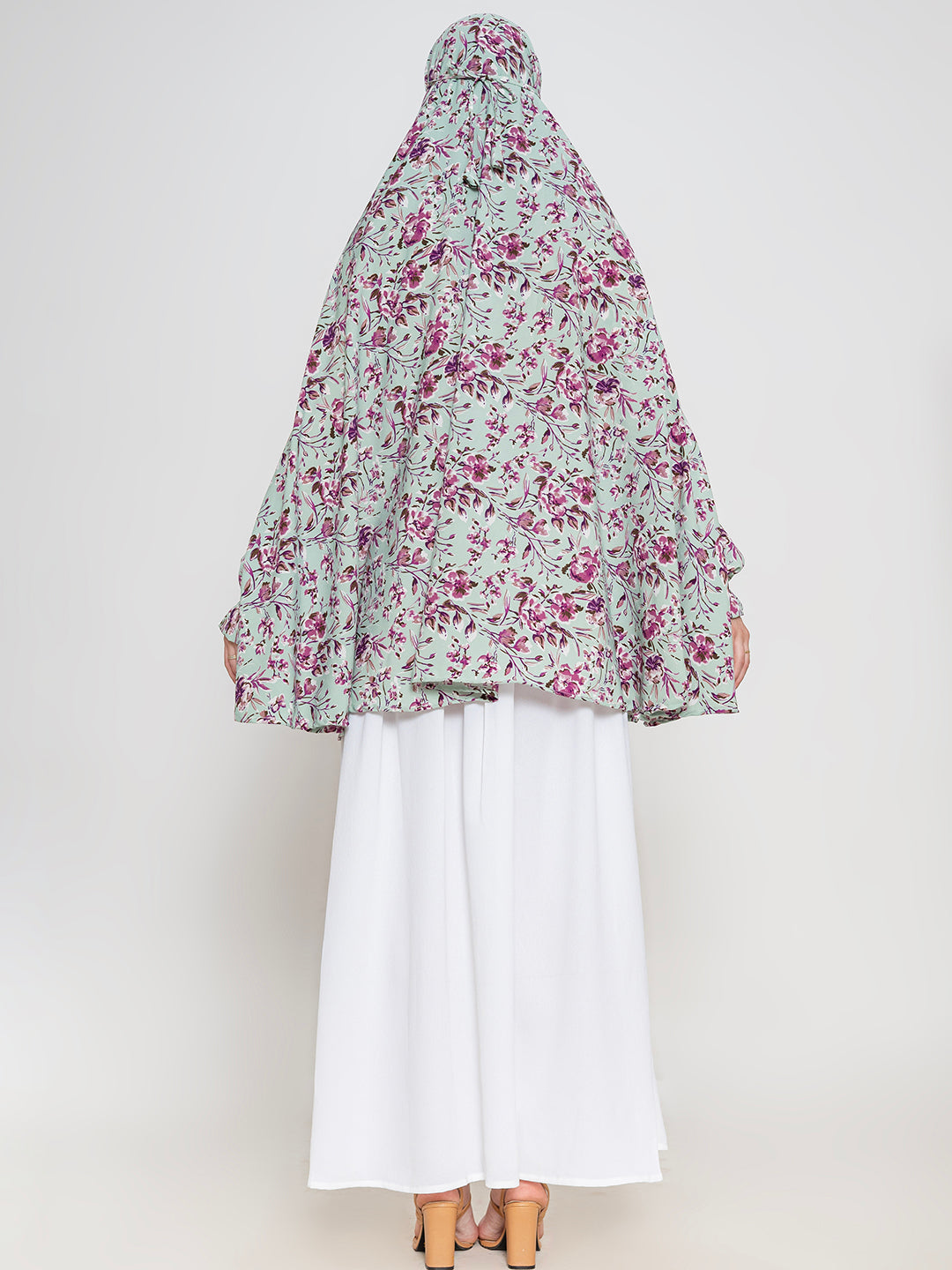 Printed Aqua Namaz Dupatta
