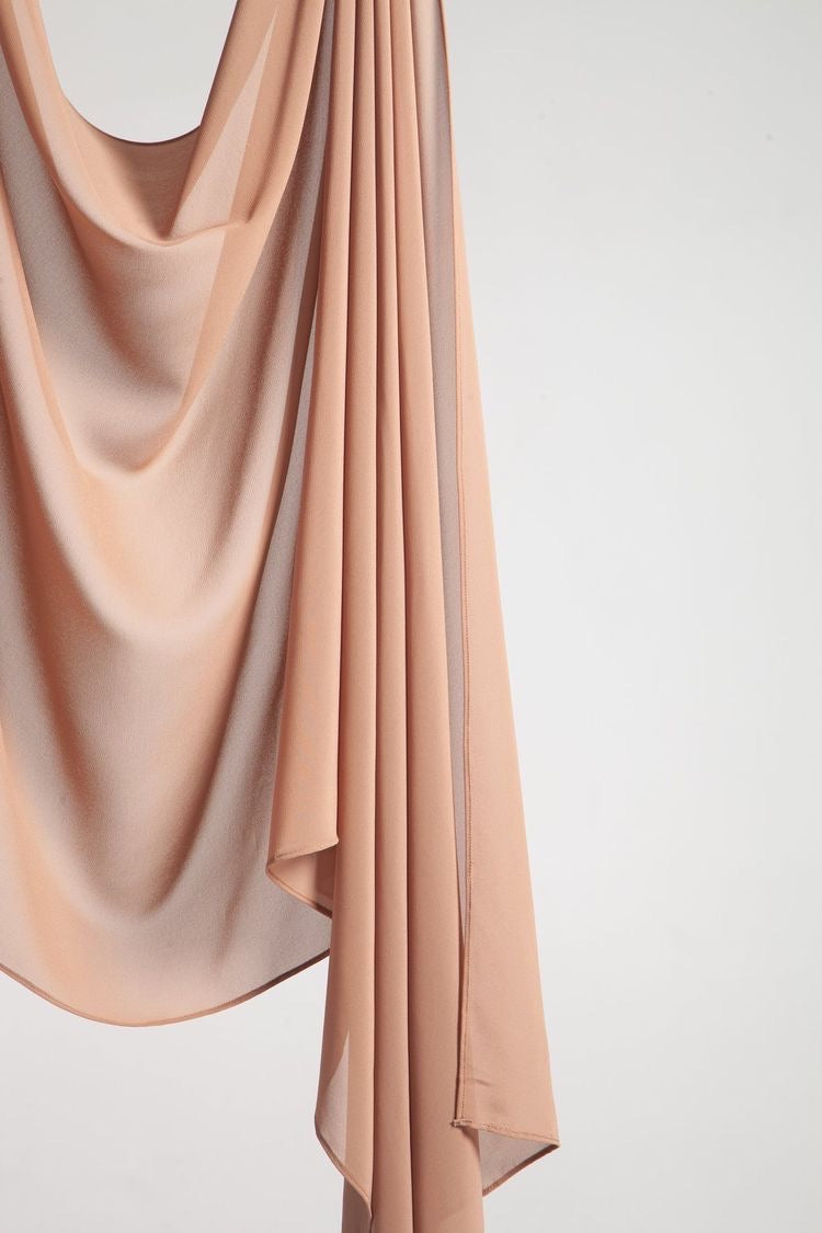 Buy Skin chiffon hijab online in India – Mawdeest