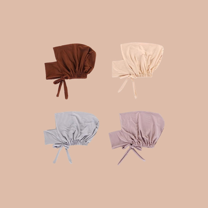 Hijab Cap Cover Chin with Adjustable Tie Back - Mawdeest