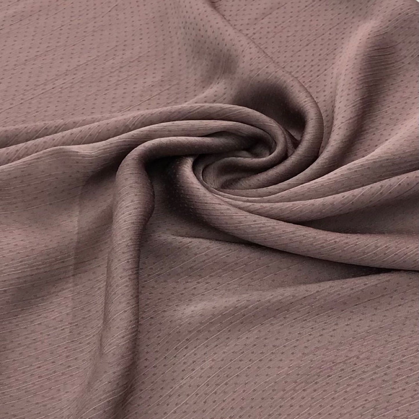 Satin Silk Textured Hijab - Brown - Mawdeest