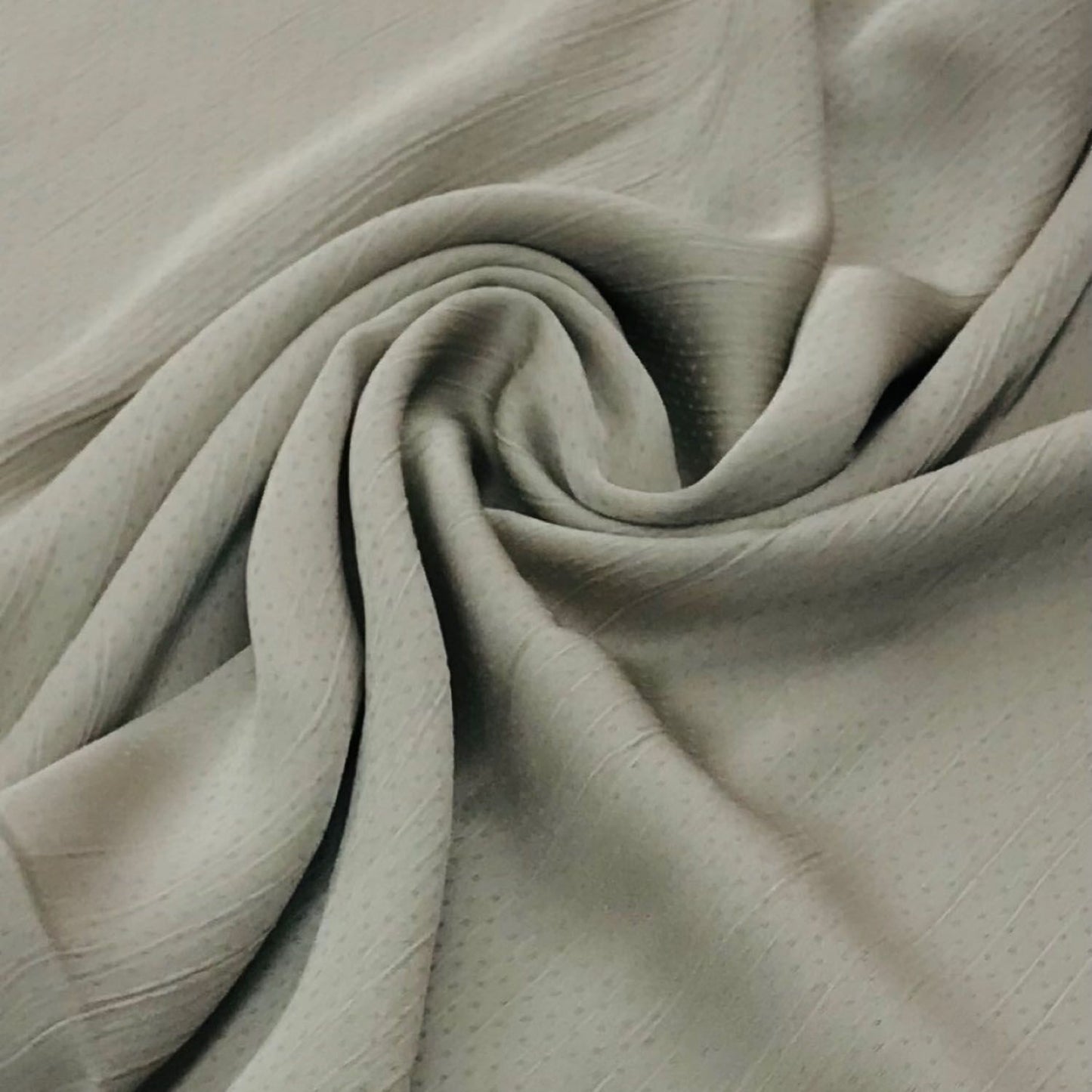 Satin Silk Textured Hijab - Sage green - Mawdeest