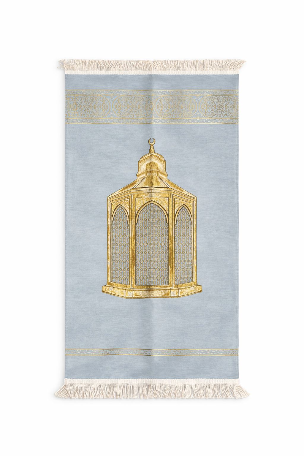 Blue Noor Lantern Janamaz (Prayer Mat) - Made in Turkey