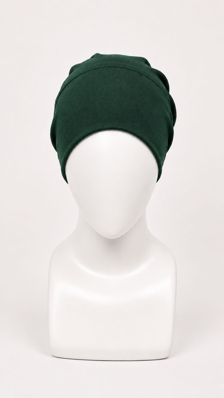 Tie Back Hijab Cap - Bottle green