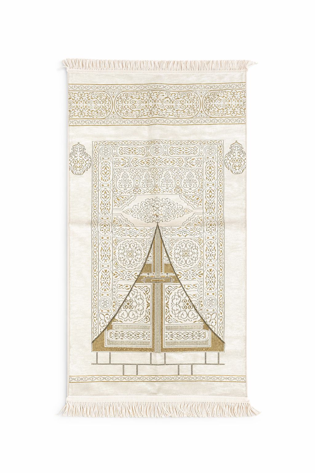 Beige Noor lantern Turkish janamaz prayer mat Islamic design soft premium namaz mat buy online India
