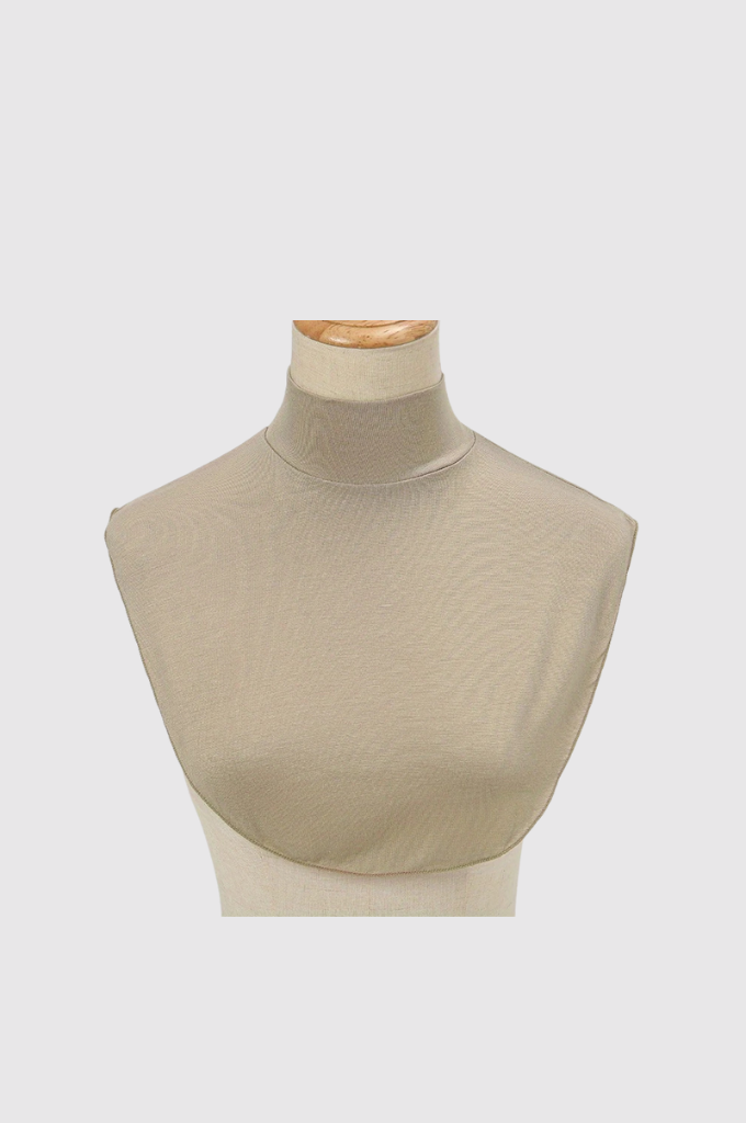 Premium beige turtleneck hijab neck cover for Muslim women modest fashion and comfortable full neck coverage in India