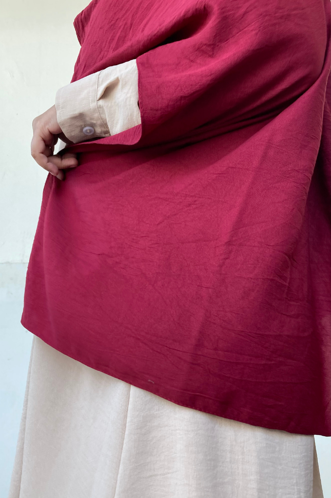 Malaysian Cotton Hijab - Cherry - Mawdeest