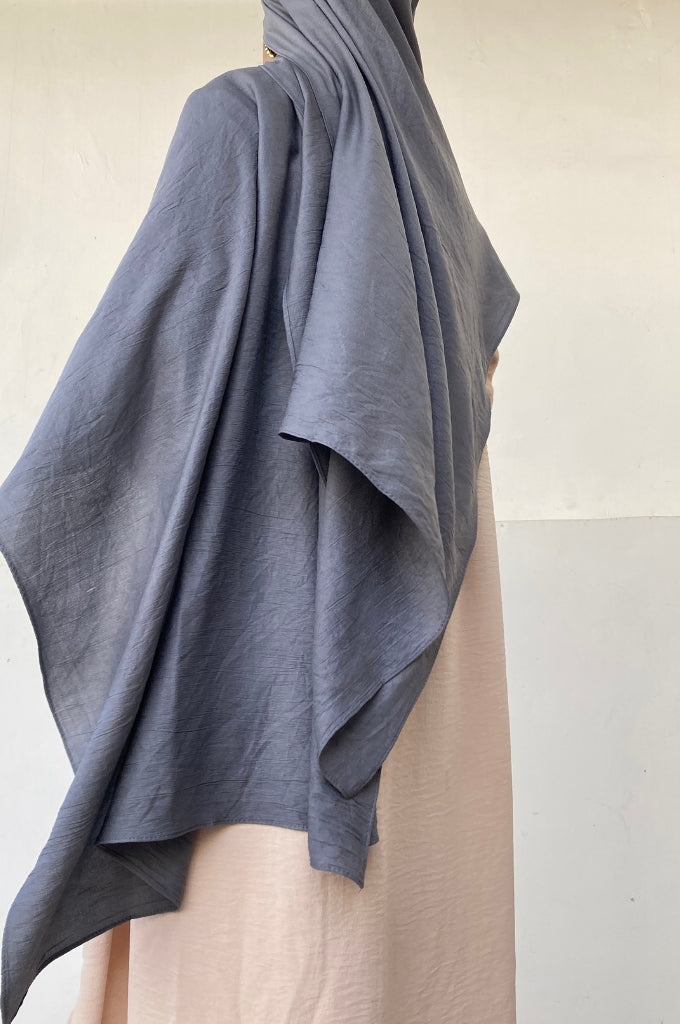 Malaysian Cotton Hijab - Grey - Mawdeest