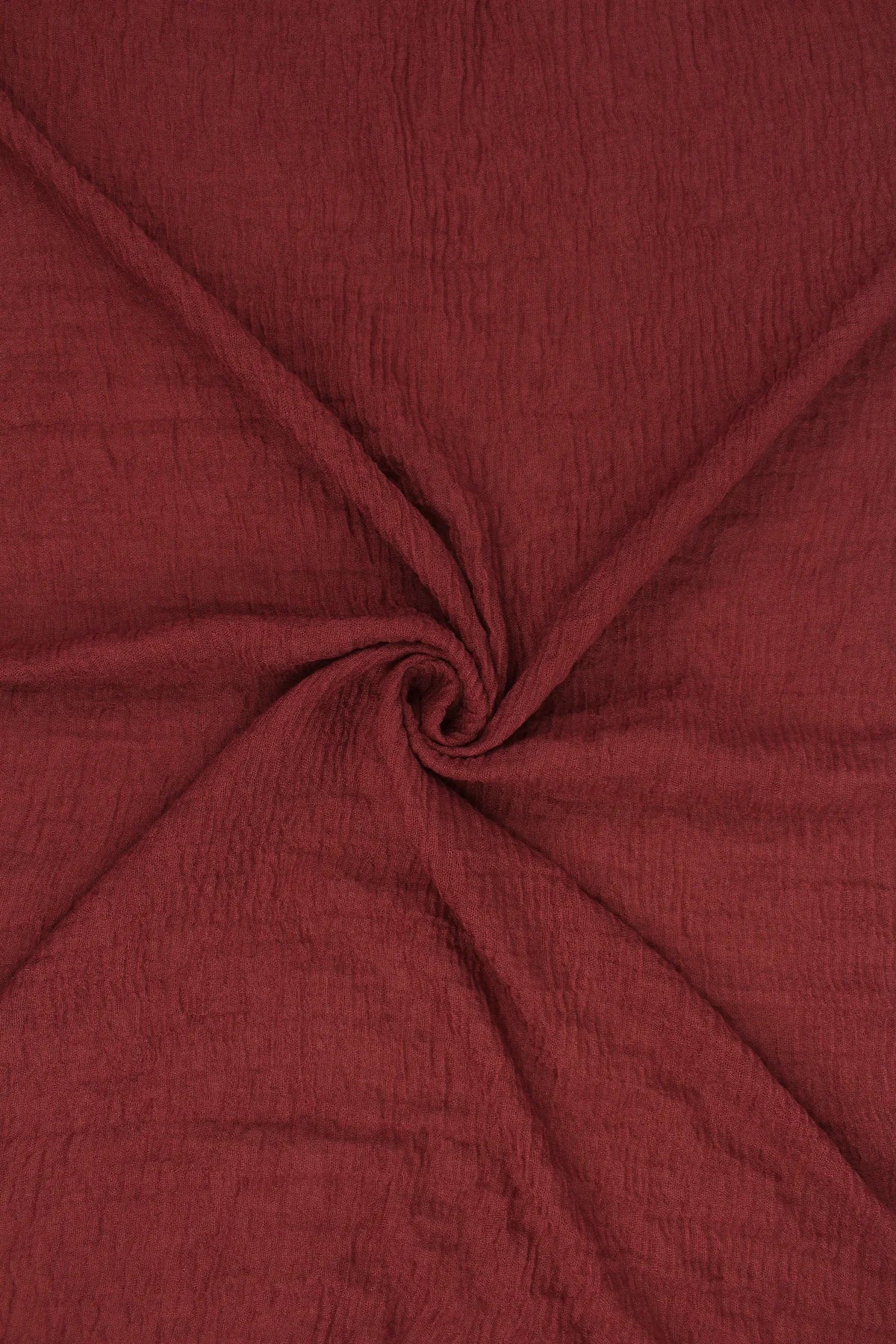 Cotton Crinkle Hijab - Red - Mawdeest