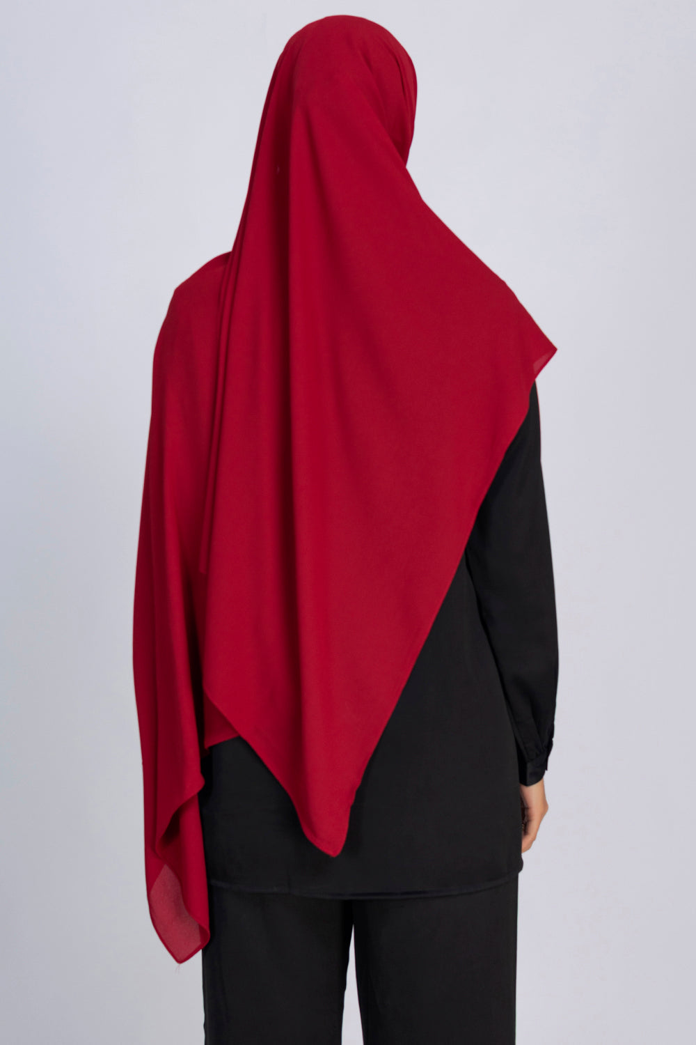 Premium Chiffon Hijab - Red