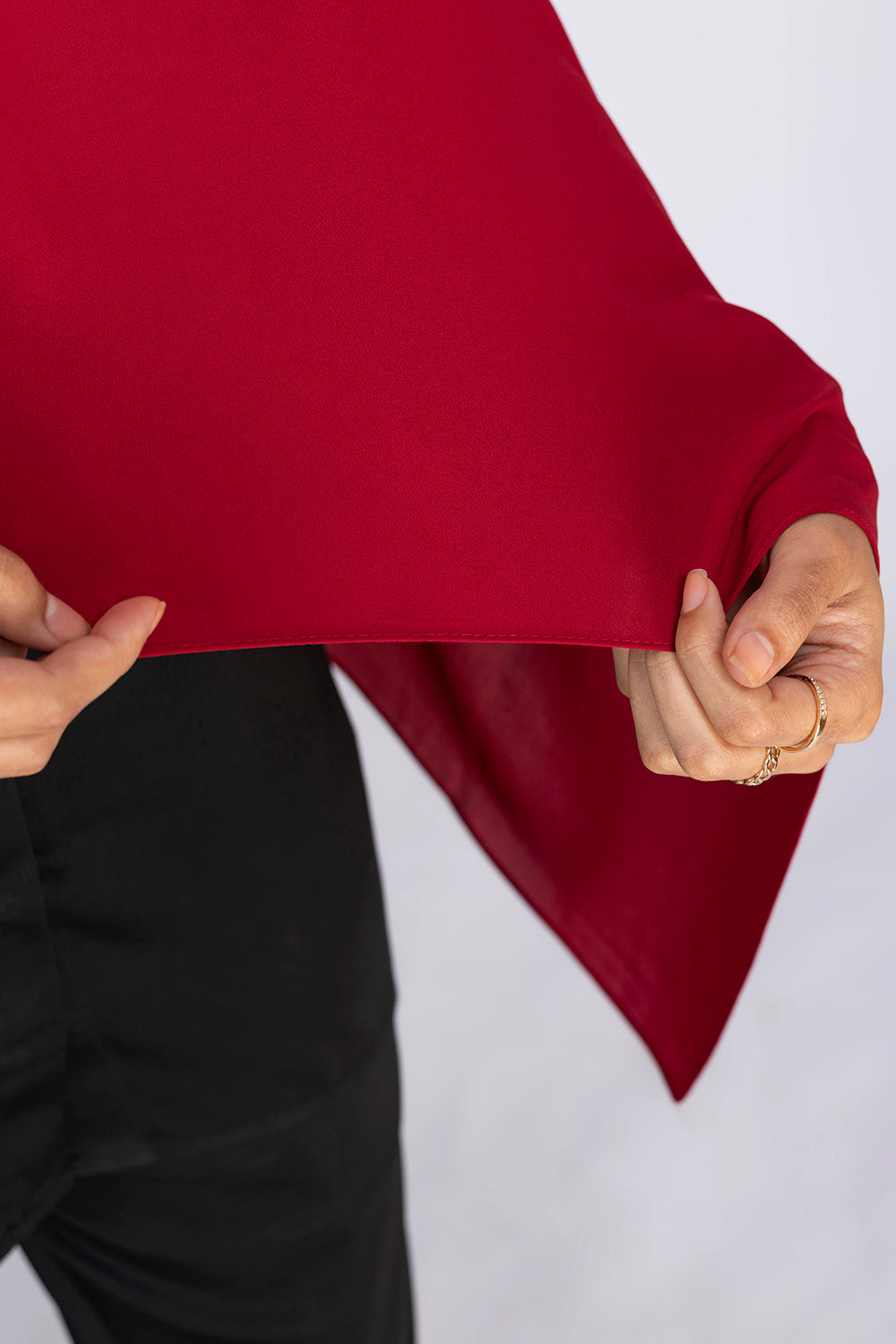 Premium Chiffon Hijab - Red