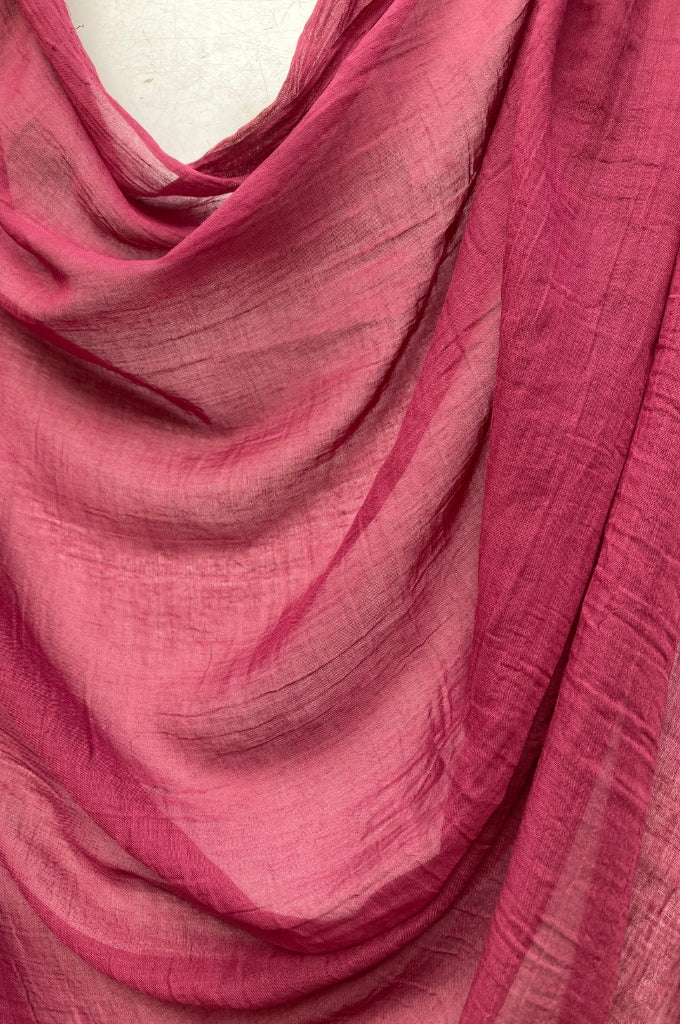 Rose red modal hijab for women – soft breathable lightweight premium scarf Mawdeest India