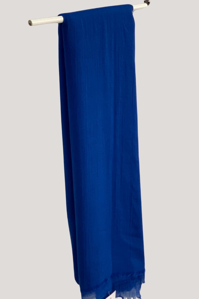Royal blue modal hijab – premium breathable lightweight modest scarf for women Mawdeest India