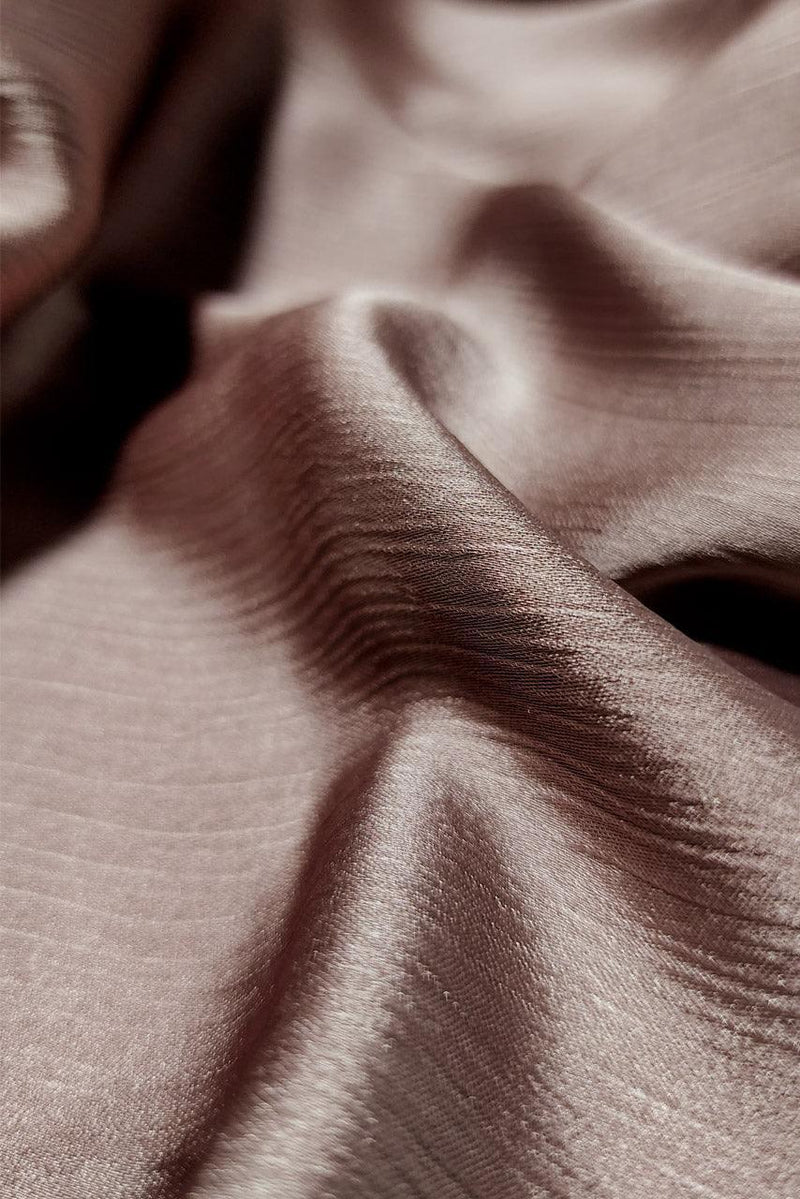 Crinkle Silk - Satin Hijab - Copper - Mawdeest