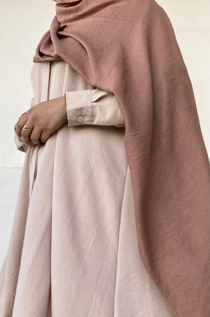 Malaysian Cotton Hijab - Taupe Brown - Mawdeest
