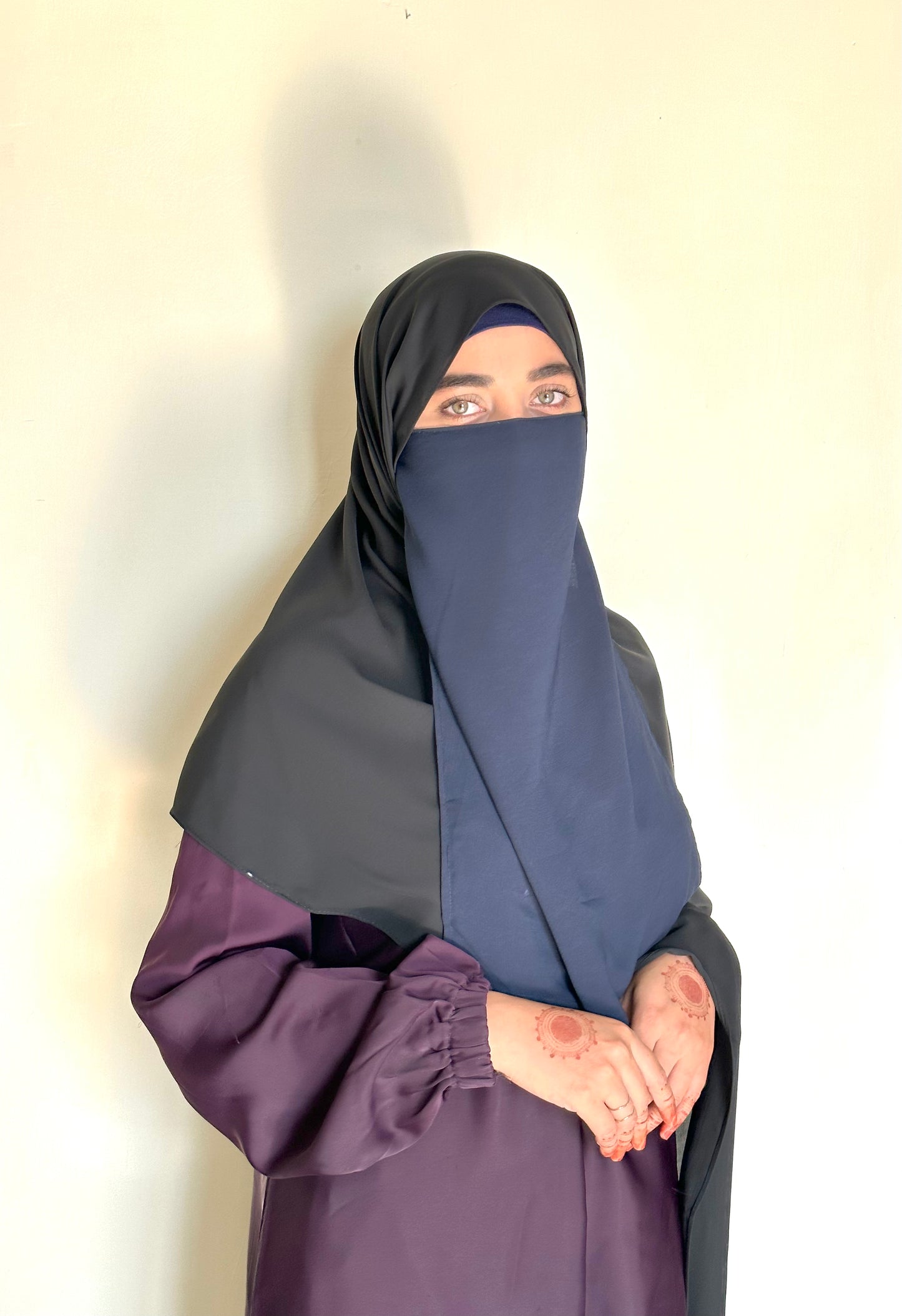 Turkish Chiffon Hijab - Black - Mawdeest