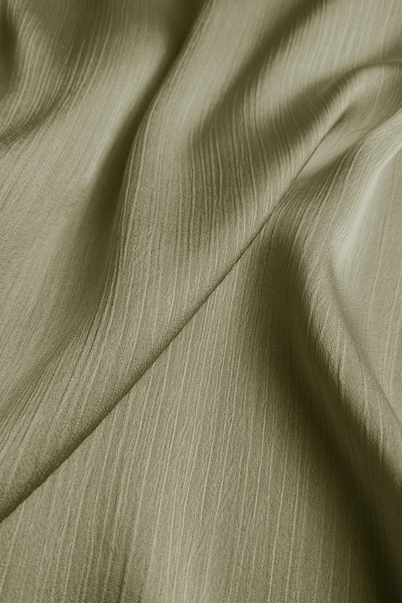 Crinkle Silk - Satin Hijab - Light Green - Mawdeest