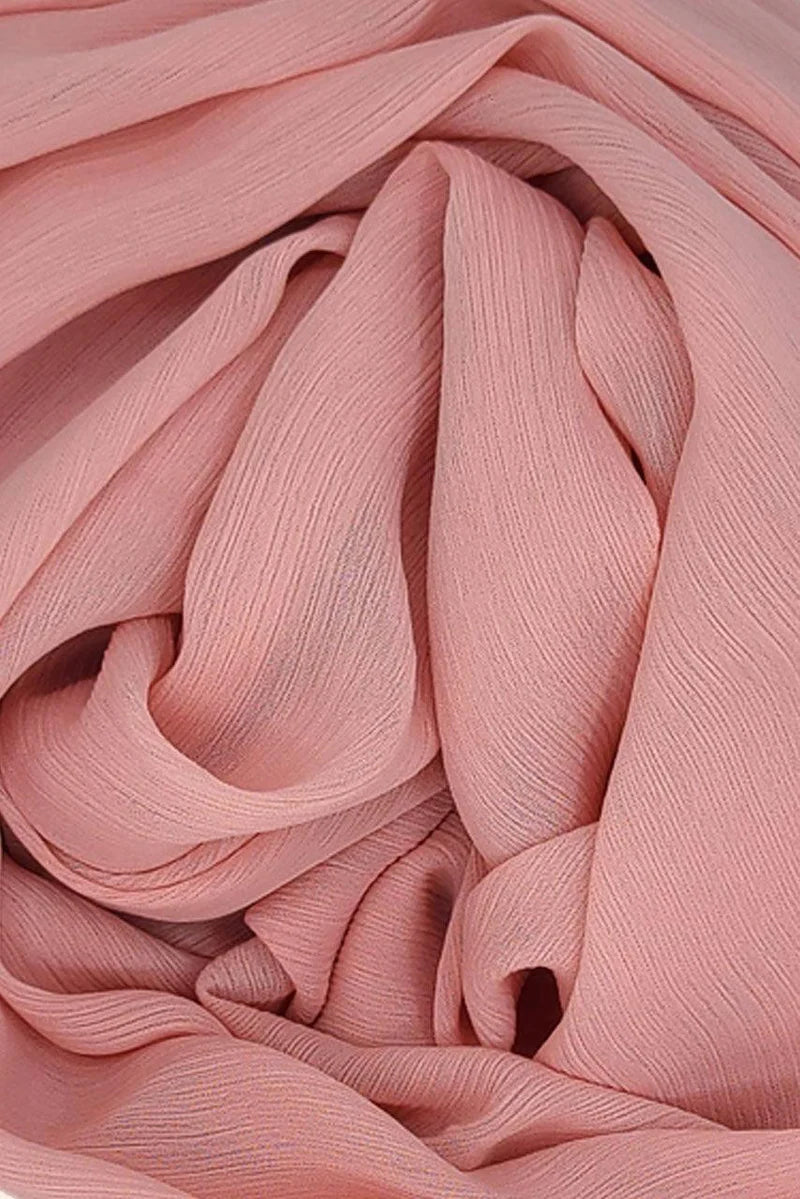 Deluxe Crinkle Chiffon - Dusty Pink - Mawdeest