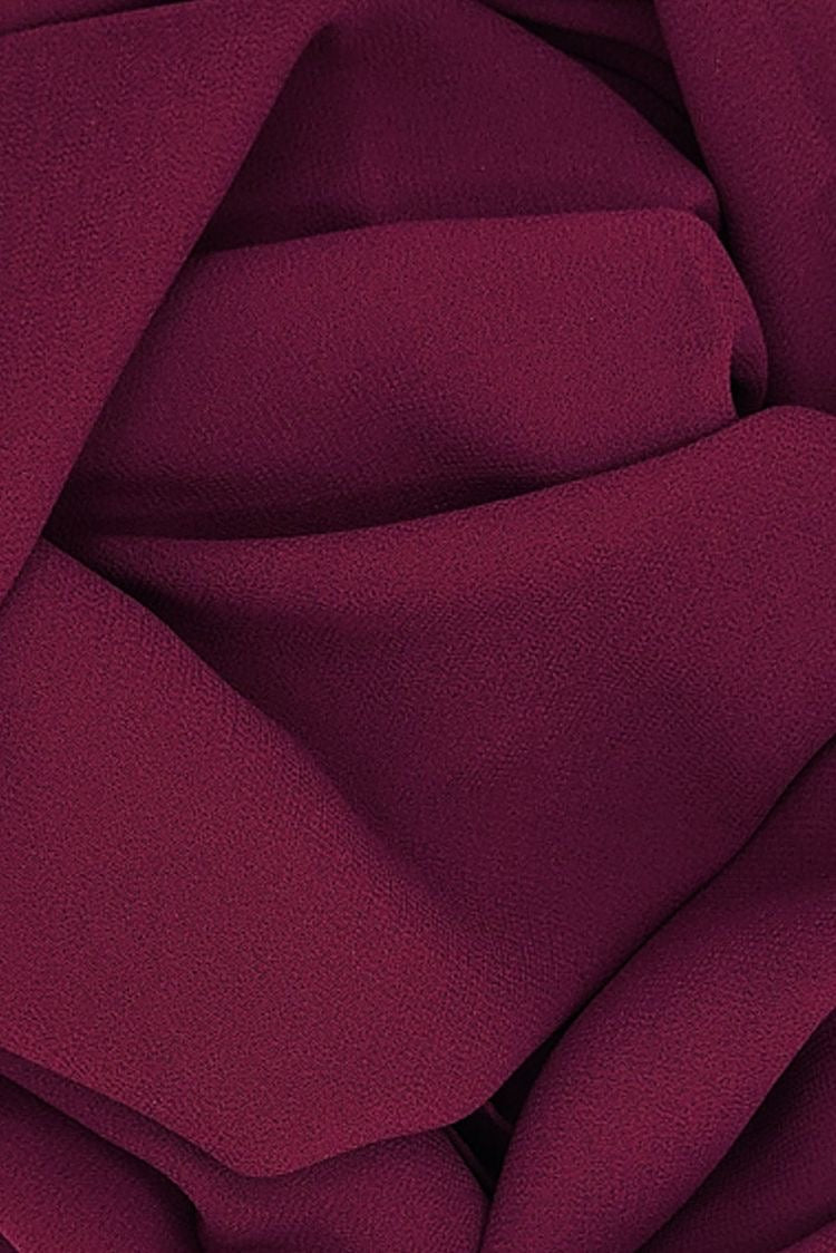 Premium Chiffon Hijab - Wine - Mawdeest