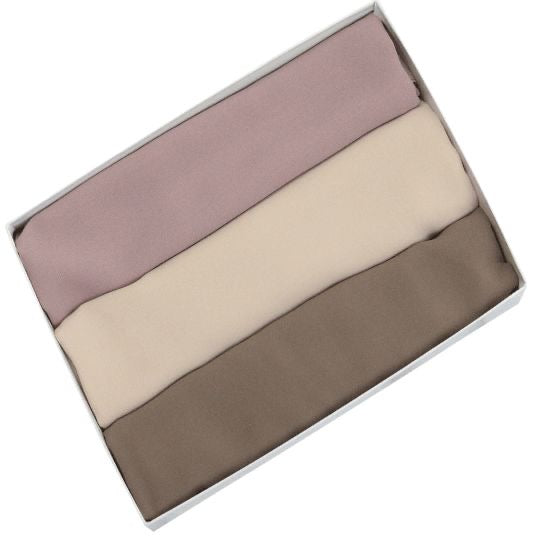 Premium Chiffon Hijabs - Three Shades - Mawdeest