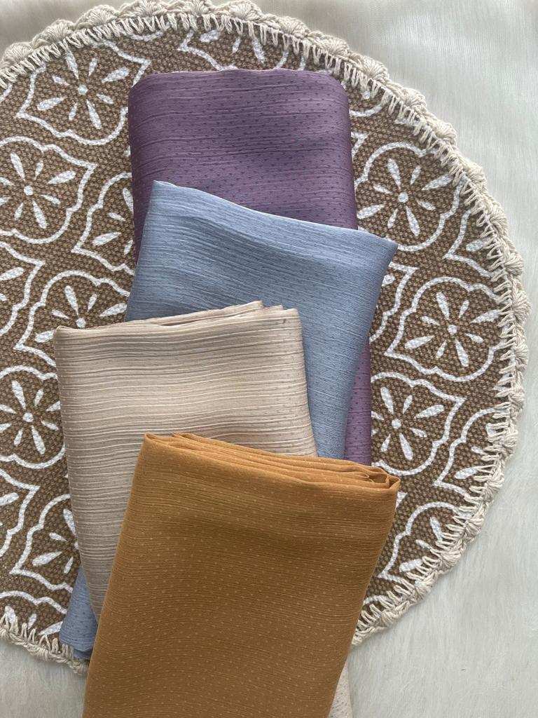 Silk Satin Textured Hijab - Mawdeest