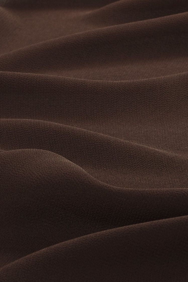 Premium Chiffon Hijab - Esperesso Brown - Mawdeest