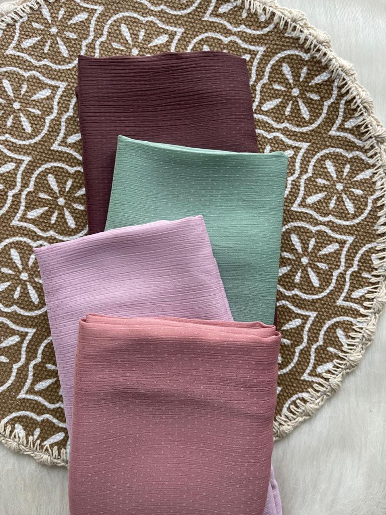 Silk Satin Textured Hijab - Mawdeest