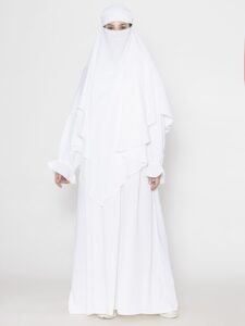 White abaya by Mawdeest 