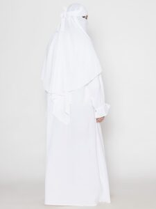 White abaya by Mawdeest 