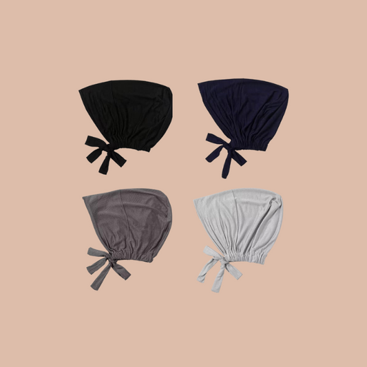 Adjustable Hijab Cap - Pack of Four - Mawdeest 
