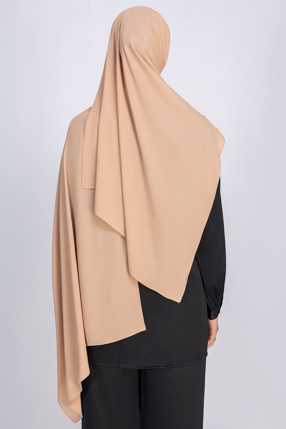 Buy latte  chiffon hijab online in India – Mawdeest
