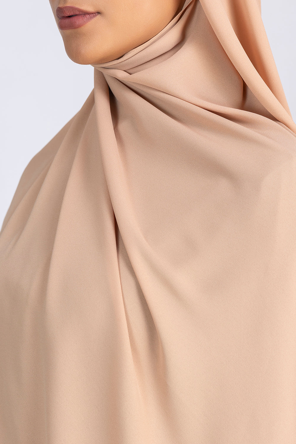 Buy latte  chiffon hijab online in India – Mawdeest
