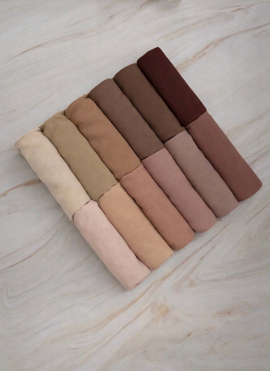 Premium Chiffon Hijabs - Twelve Shades