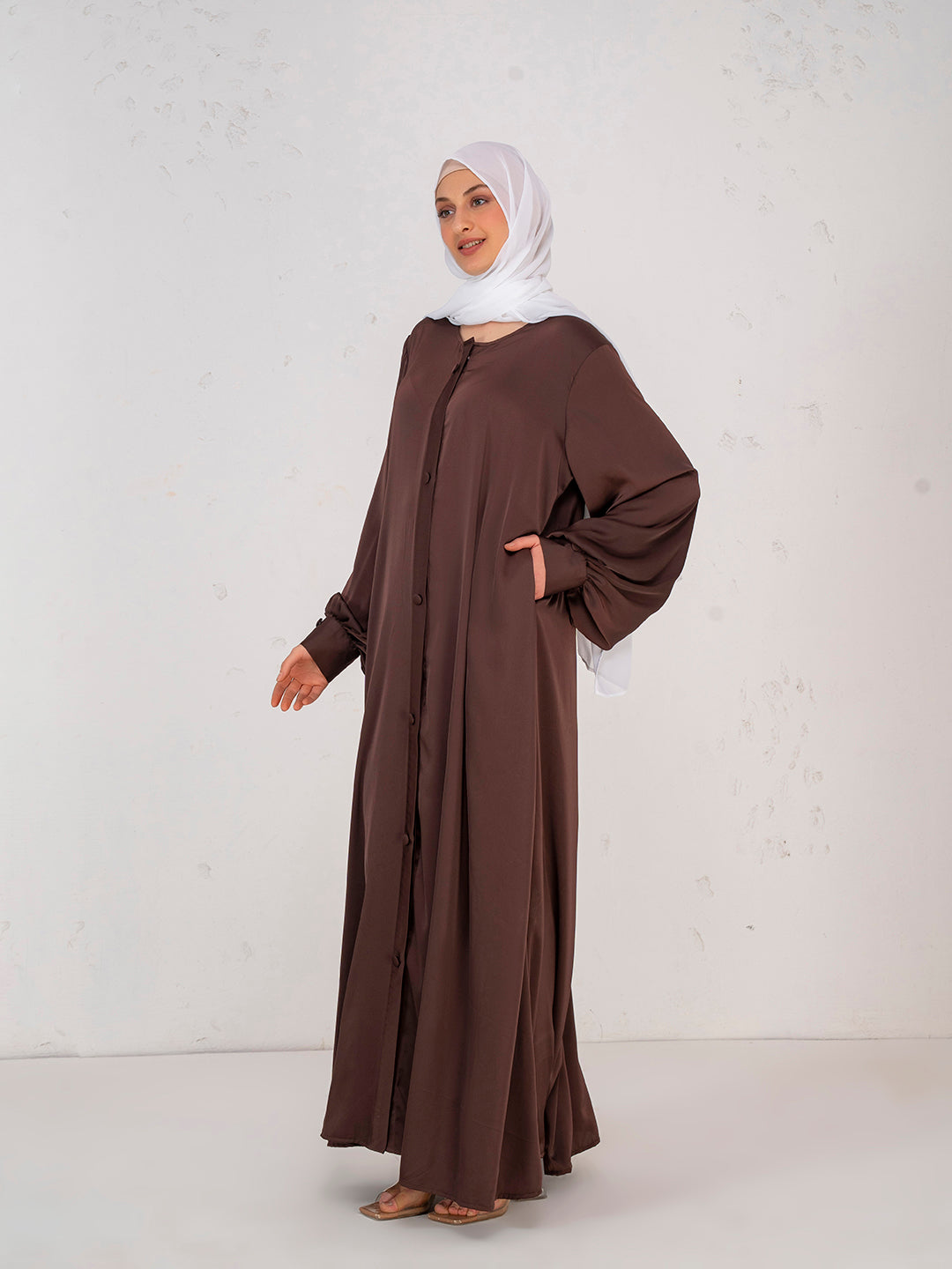 Dark Brown Abaya
