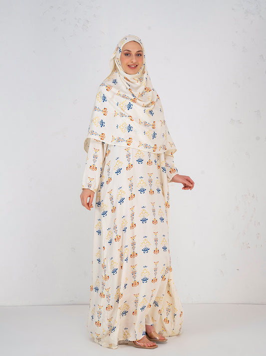 Multi Whispering Blooms Prayer Gown