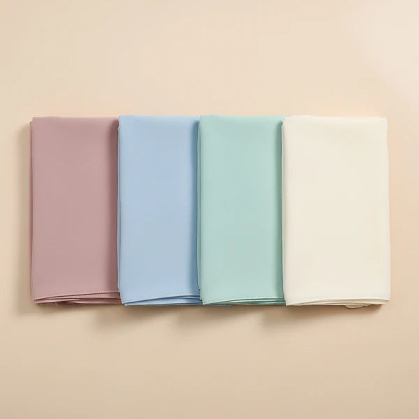 Lightweight chiffon hijab set for daily wear – Mawdeest India