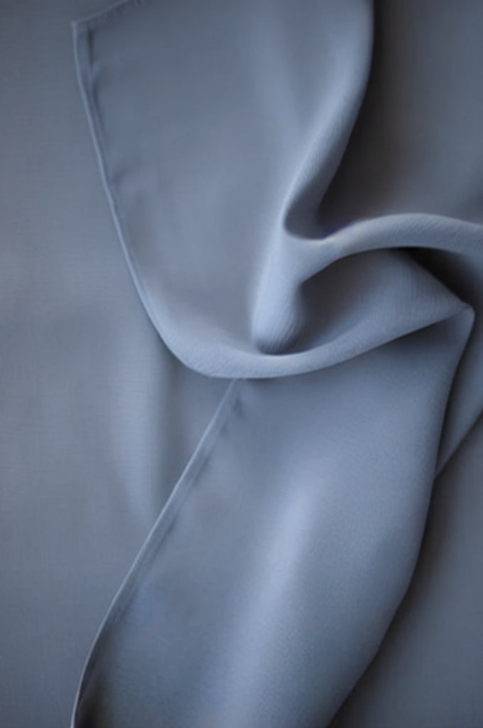 Turkish Chiffon Hijab - Bluish Grey