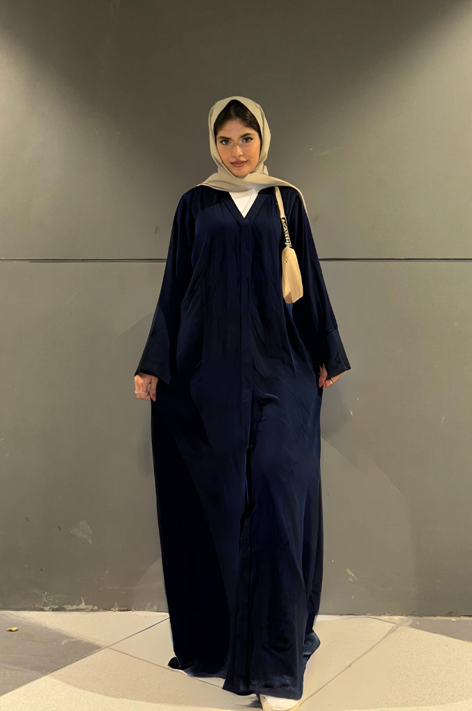 Classic Navy Blue Abaya