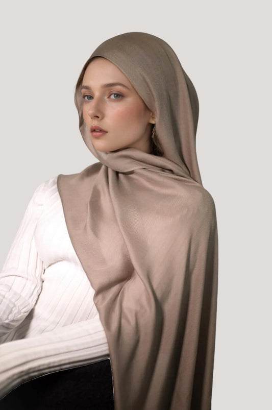 Classic Modal Hijab - Tan Brown