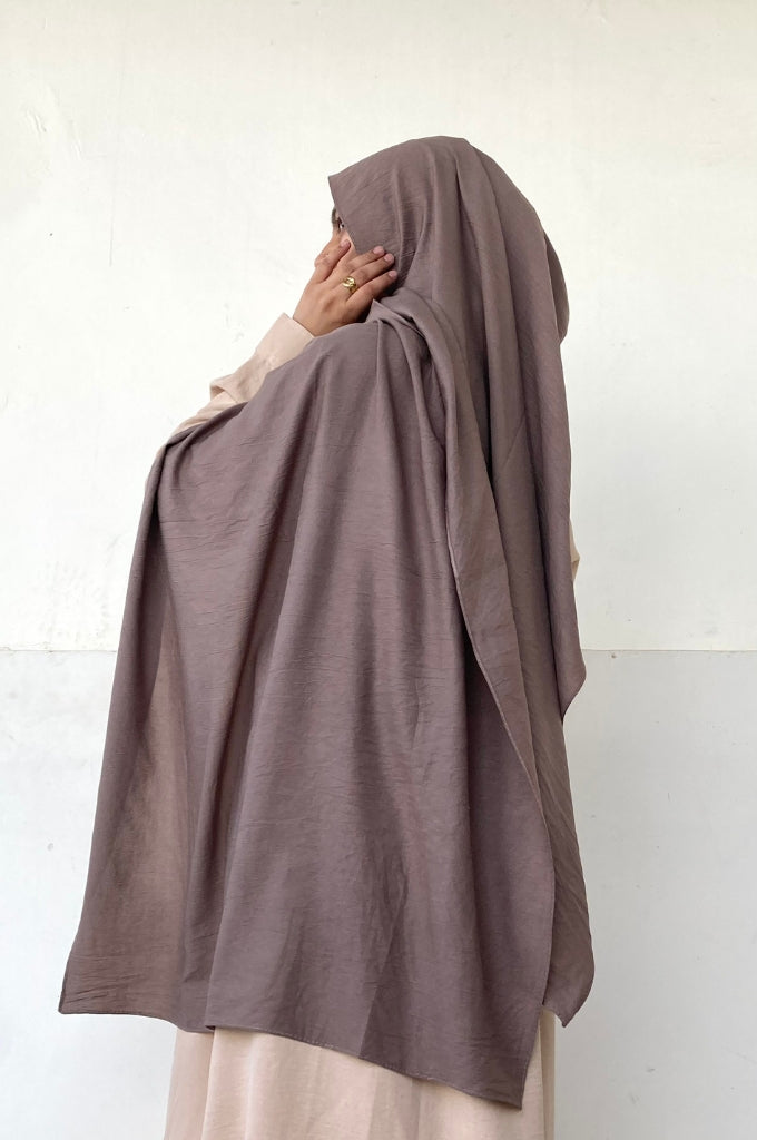 Malaysian Cotton Hijab - Brown