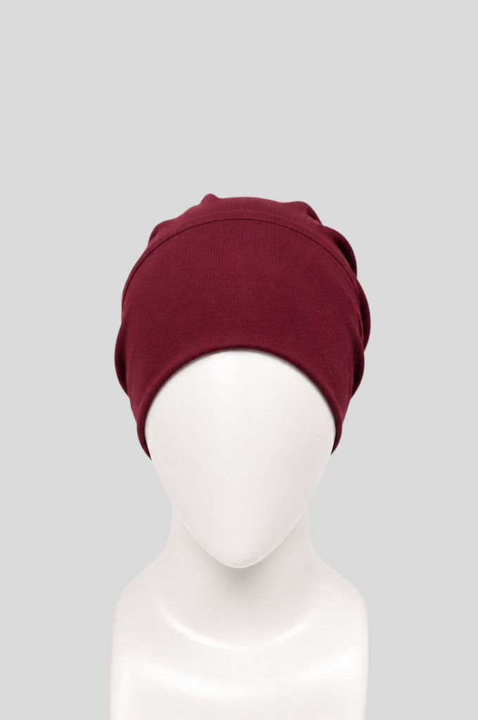 Tie Back Hijab Cap - Maroon