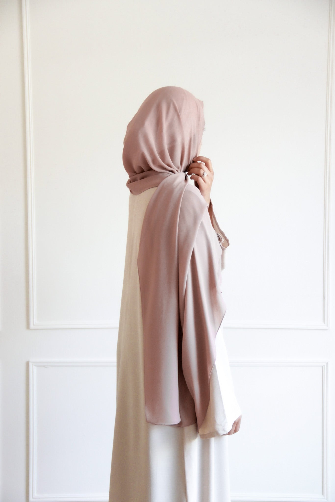 Premium Chiffon Hijab - Nude Pink